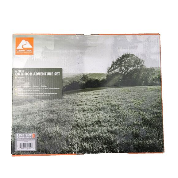 Ozark Trail 5 Piece Outdoor Adventure Set Binoculars Compass Flashlight and More - Picture 5 of 5